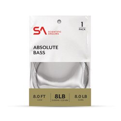 Scientific Anglers Absolute Bass Leader 8' 1 Pack in Clear